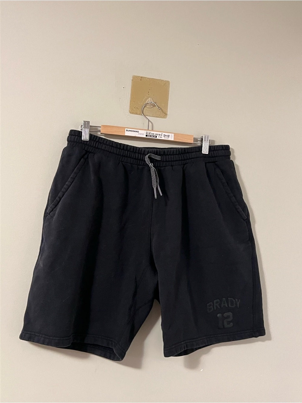 BRADY Black Fleece Sweat Shorts Men’s Large Athletic Lounge Casual